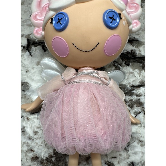 Lalaloopsy Cloud E Sky Doll 12" Large Doll Wings Halo Shoes 2012 Pink EUC - Picture 3 of 14